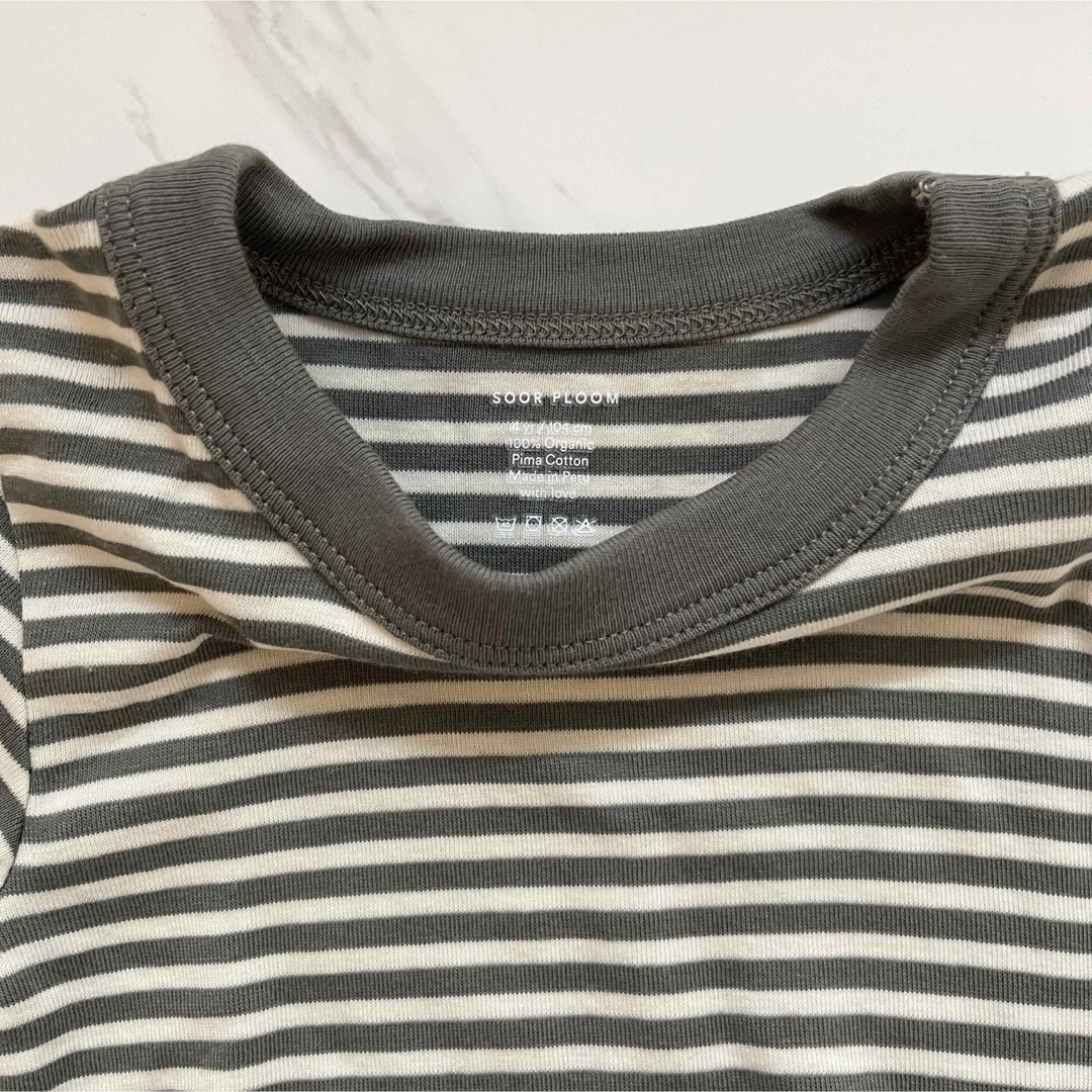 SOOR PLOOM(ソーアプルーム)のGym Class Tee Stripe 4y SoorPloom キッズ/ベビー/マタニティのキッズ服女の子用(90cm~)(Tシャツ/カットソー)の商品写真