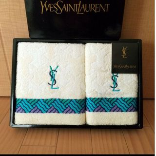 イヴサンローラン(Yves Saint Laurent)のイヴサンローラン フェイスタオル ウォッシュタオル 各1枚(タオル/バス用品)