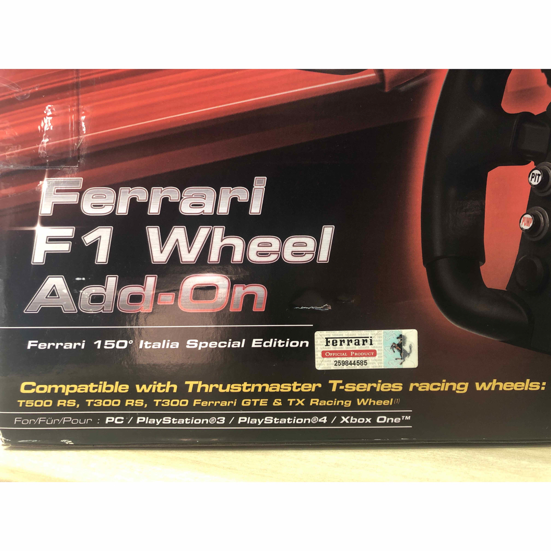 PlayStation(プレイステーション)の【最終値下げ】Thrustmaster Ferrari F1 Wheel エンタメ/ホビーのゲームソフト/ゲーム機本体(その他)の商品写真