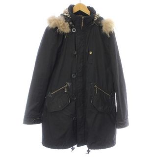 バーバリーブラックレーベル(BURBERRY BLACK LABEL)のBURBERRY BLACK LABEL モッズコート ノバチェック M 黒(モッズコート)