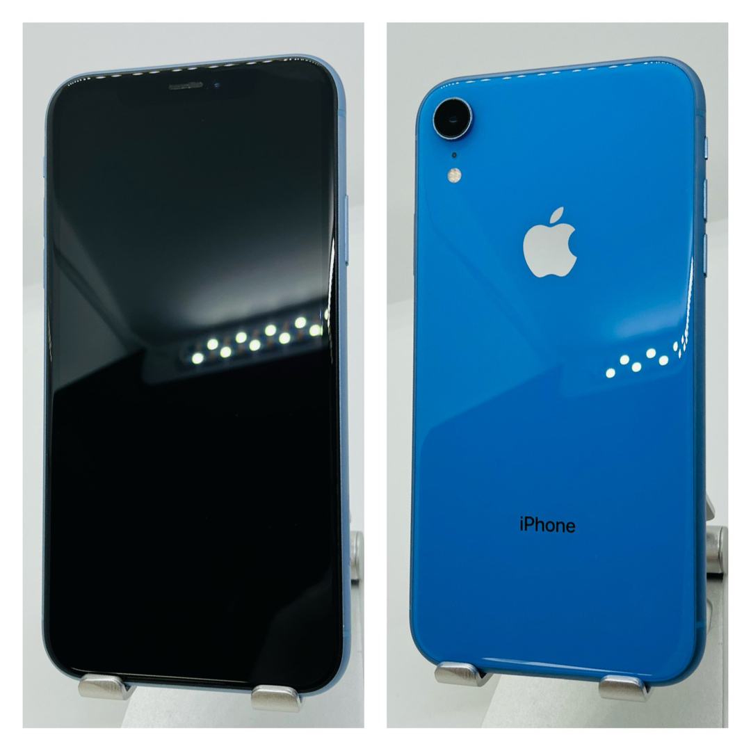 iPhone(アイフォーン)のA 新品電池　iPhone XR Blue 256 GB SIMフリー　本体 スマホ/家電/カメラのスマートフォン/携帯電話(スマートフォン本体)の商品写真