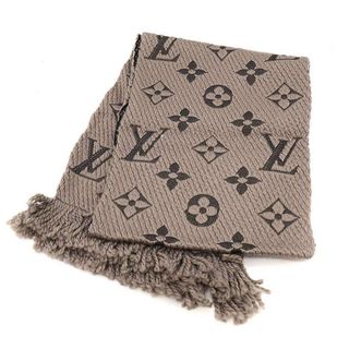 ルイヴィトン(LOUIS VUITTON)のLOUIS VUITTON ルイヴィトン エシャルプ ロゴマニア モノグラムマフラー ベージュ  413287(マフラー)