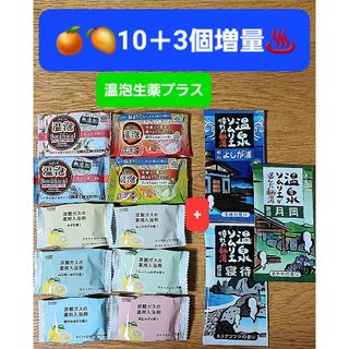 アースセイヤク(アース製薬)の【501円均一】🍊🥭 入浴剤 温泡 生薬プラス入り 他 10+3個増量(入浴剤/バスソルト)