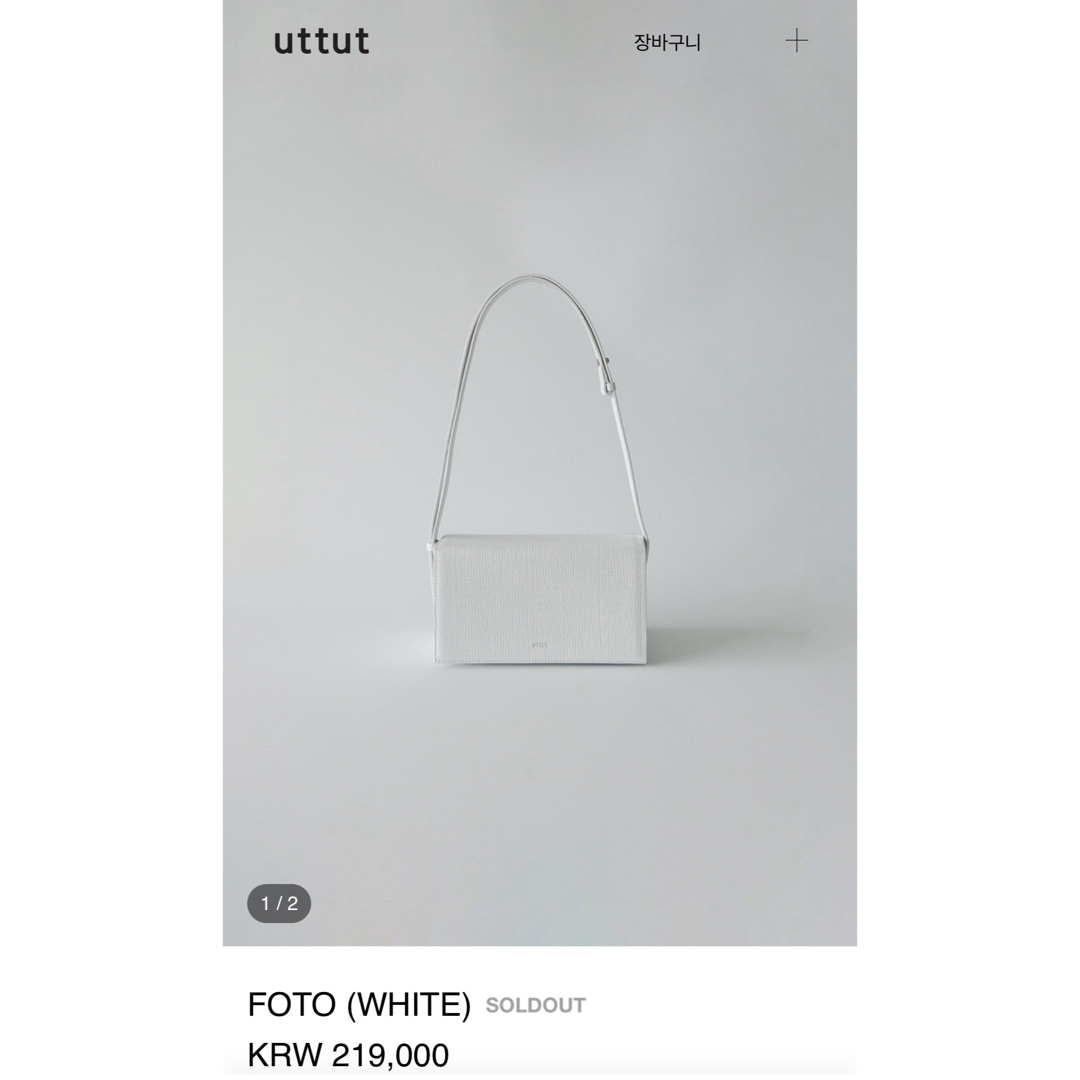 UTTUT(어첫) FOTO (WHITE) レディースのバッグ(ショルダーバッグ)の商品写真