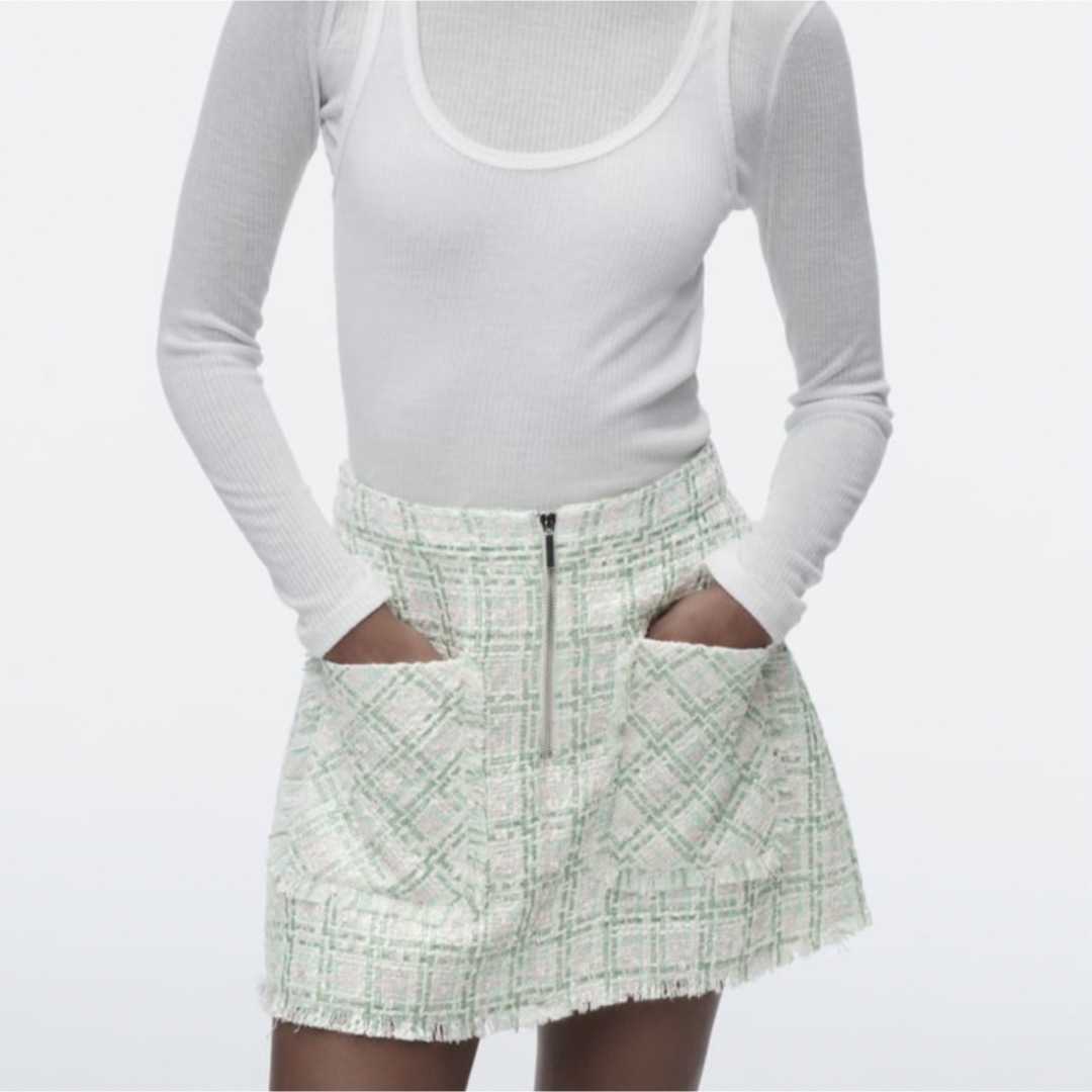 ZARA(ザラ)のZARA♡ツイードスカート レディースのスカート(ミニスカート)の商品写真