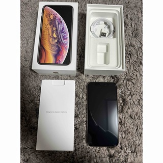 アイフォーン(iPhone)のiPhone Xs Gold 64 GB docomo（SIMロック解除済）(スマートフォン本体)