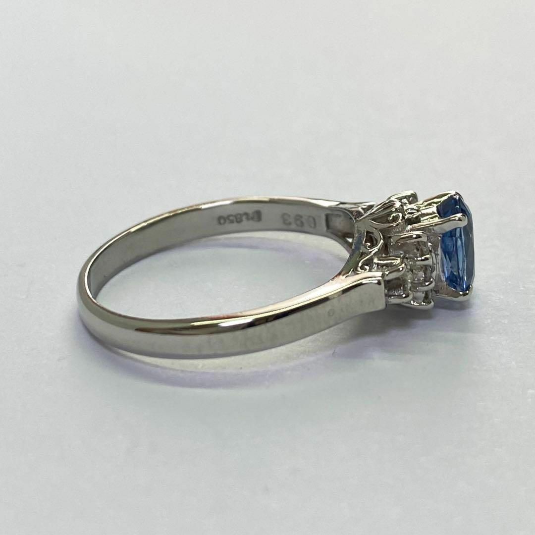 プラチナ　天然サファイアリング　S0.93ct　サイズ13.5号　ダイヤモンド レディースのアクセサリー(リング(指輪))の商品写真