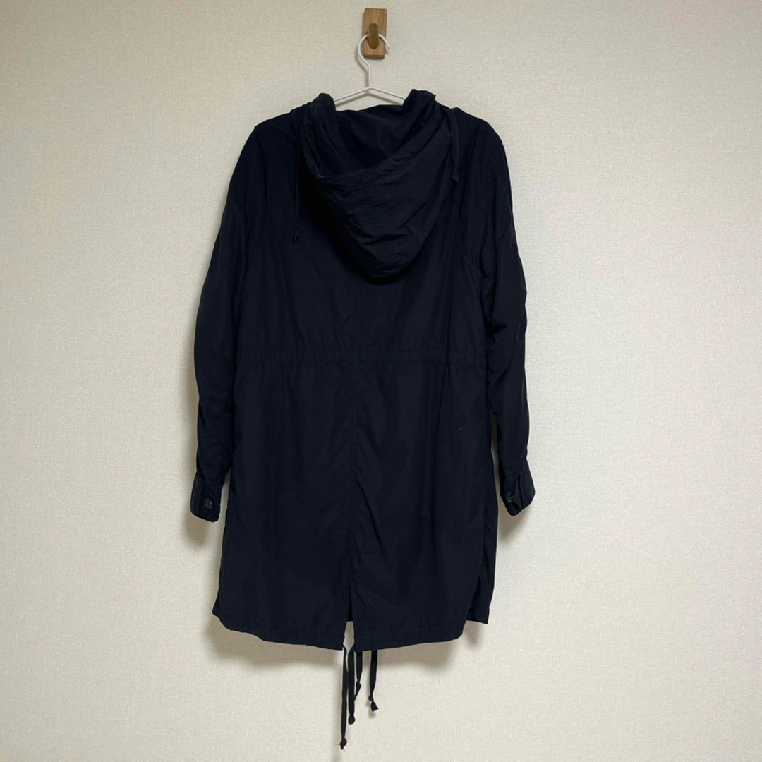 CROON A SONG(クルーンアソング)の黒モッズコート（裏地つき） メンズのジャケット/アウター(モッズコート)の商品写真