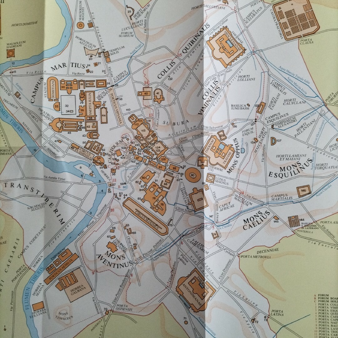 古代都市ローマの地図 Forma Urbis Romae 地図と史跡解説 古代都市ローマの地図 Forma Urbis Romae 地図と史跡解説