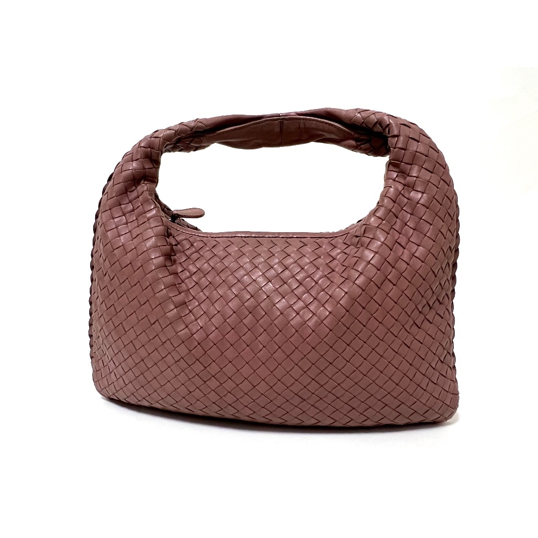 BOTTEGA VENETA - ボッテガ ヴェネタ イントレチャート レザー ショルダーバッグ  ワンショルダー ライトパープル ミラー