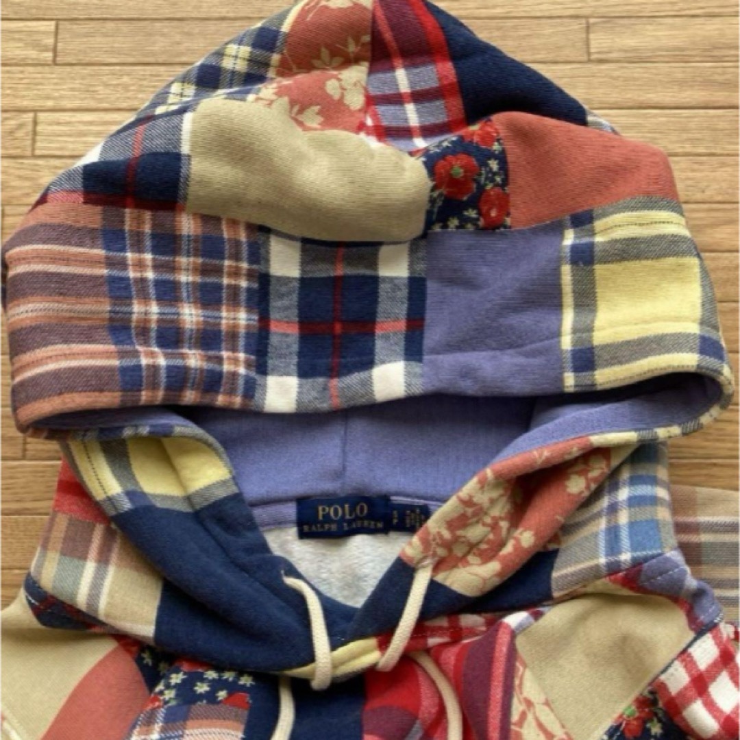 POLO RALPHLAUREN パッチワーク柄パーカー 美品 パーカー