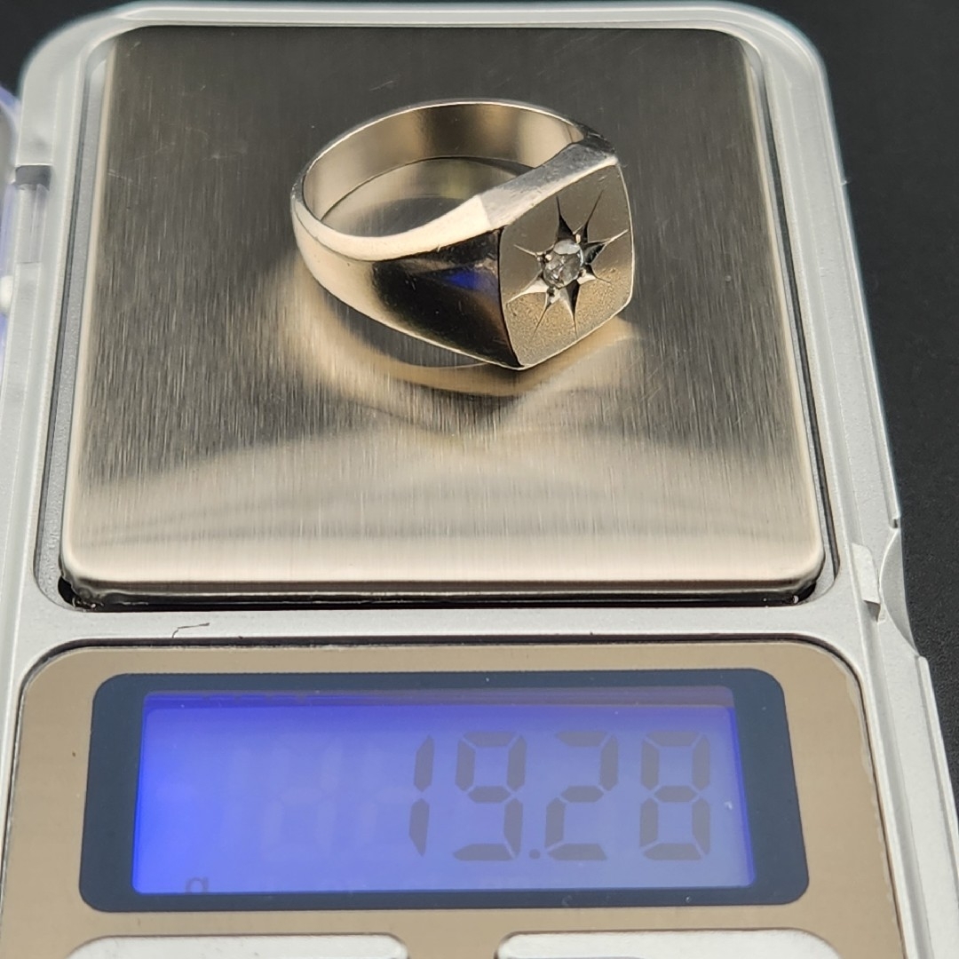 Pt900　印台リング メンズのアクセサリー(リング(指輪))の商品写真