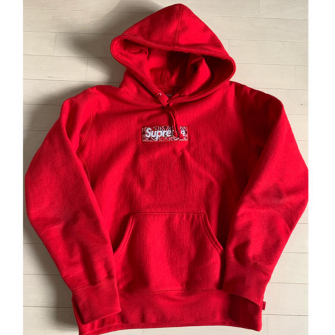 RedサイズSupreme Bandana Box Logo Hooded