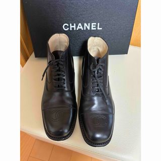 シャネル(CHANEL)のCHANEL シャネル　靴　レースアップシューズ　36(ローファー/革靴)