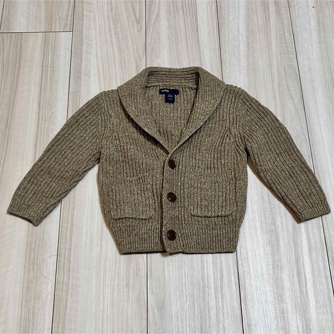 babyGAP(ベビーギャップ)のベビーギャップ ショールカラー ニットカーディガン 12-18 ヶ月 キッズ/ベビー/マタニティのベビー服(~85cm)(カーディガン/ボレロ)の商品写真