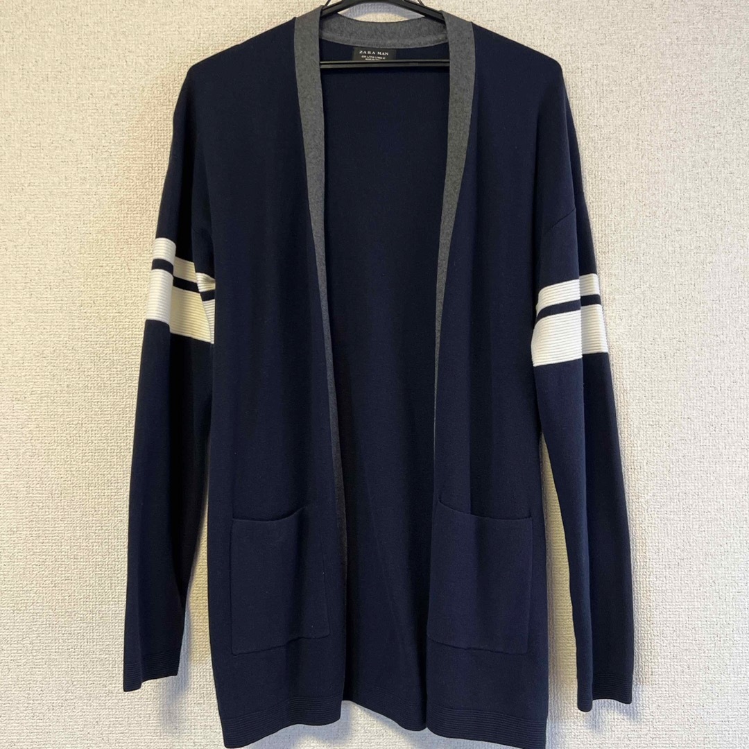 ZARA(ザラ)のZARA MANカーディガン　着用1度の美品 メンズのトップス(カーディガン)の商品写真