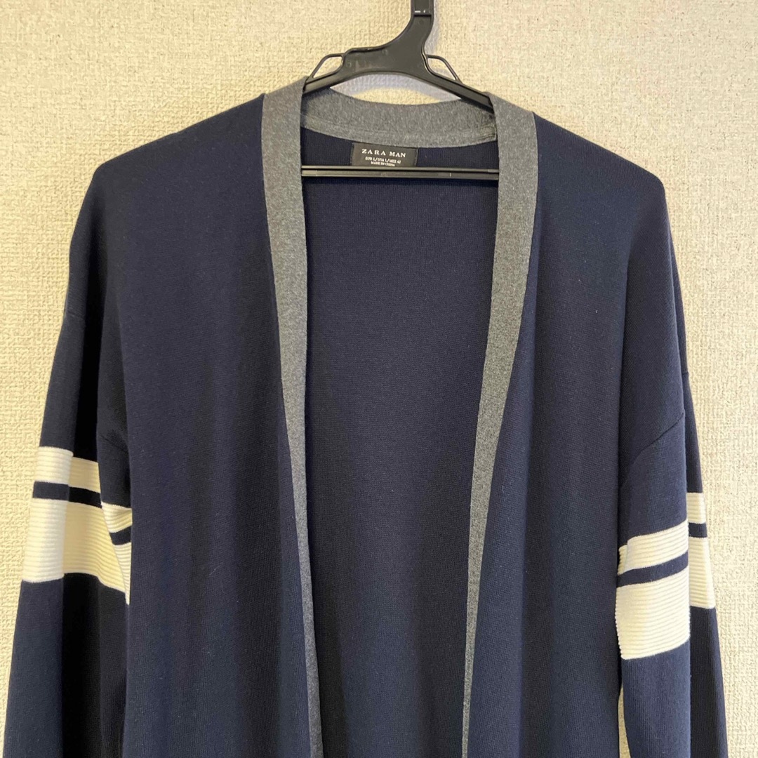 ZARA(ザラ)のZARA MANカーディガン　着用1度の美品 メンズのトップス(カーディガン)の商品写真