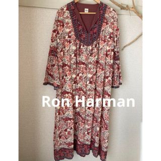 ロンハーマン(Ron Herman)のロンハーマン　花柄インド綿ワンピース　完売品　人気　花柄(ロングワンピース/マキシワンピース)