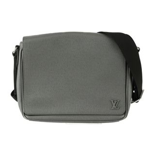 ルイヴィトン(LOUIS VUITTON)のLOUIS VUITTON ルイ ヴィトン タイガ ディストリクト PM NV3 メッセンジャーバッグ M30851 レザー   グラシエ グレー シルバー金具  ショルダーバッグ ビトン 【本物保証】(メッセンジャーバッグ)