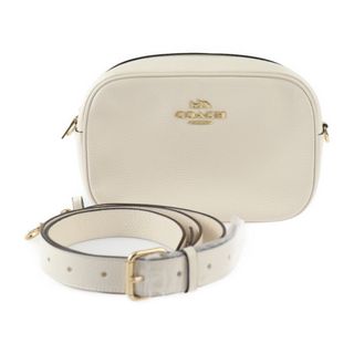 コーチ(COACH)のCOACH コーチ  バッグ ショルダーバッグ CA207 レザー   チョーク ゴールド金具  クロスボディ 2WAY ポーチ 【本物保証】(ショルダーバッグ)