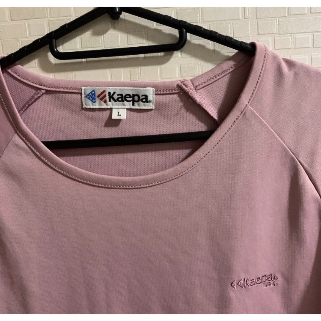 Kappa(カッパ)のkaepa淡ピンク色Tシャツ☆ レディースのトップス(Tシャツ(半袖/袖なし))の商品写真