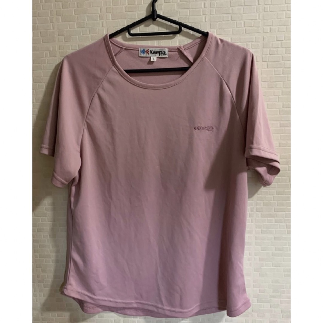 Kappa(カッパ)のkaepa淡ピンク色Tシャツ☆ レディースのトップス(Tシャツ(半袖/袖なし))の商品写真