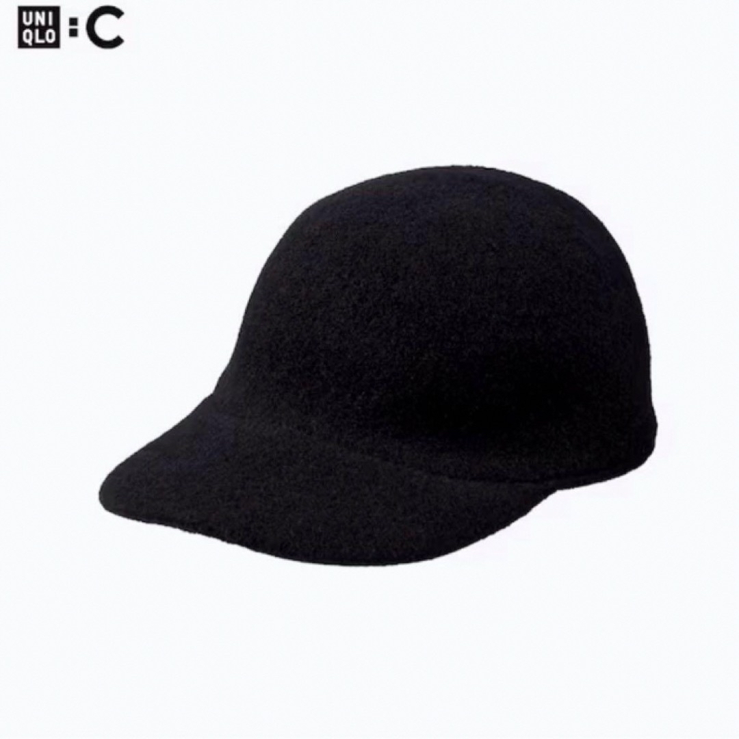 UNIQLO(ユニクロ)のユニクロC　アジャスタブルウールキャップ　ブラック レディースの帽子(キャップ)の商品写真