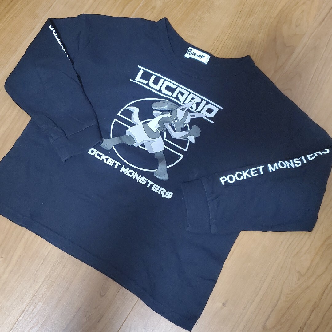 Right-on(ライトオン)のポケットモンスター長袖カットソーTシャツ130☆ポケモンルカリオライトオン キッズ/ベビー/マタニティのキッズ服男の子用(90cm~)(Tシャツ/カットソー)の商品写真