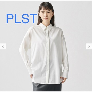 プラステ(PLST)のPLST  シャツ　白　Mサイズ(シャツ/ブラウス(長袖/七分))