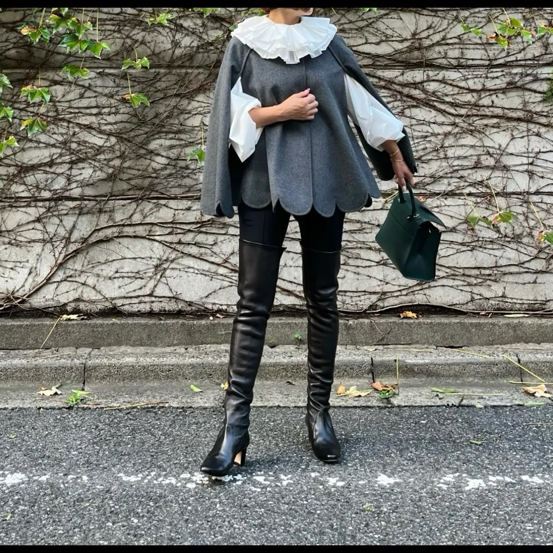 sygne グレー ポンチョ 美品 生まれ sygne グレー ポンチョ 美品 生まれ