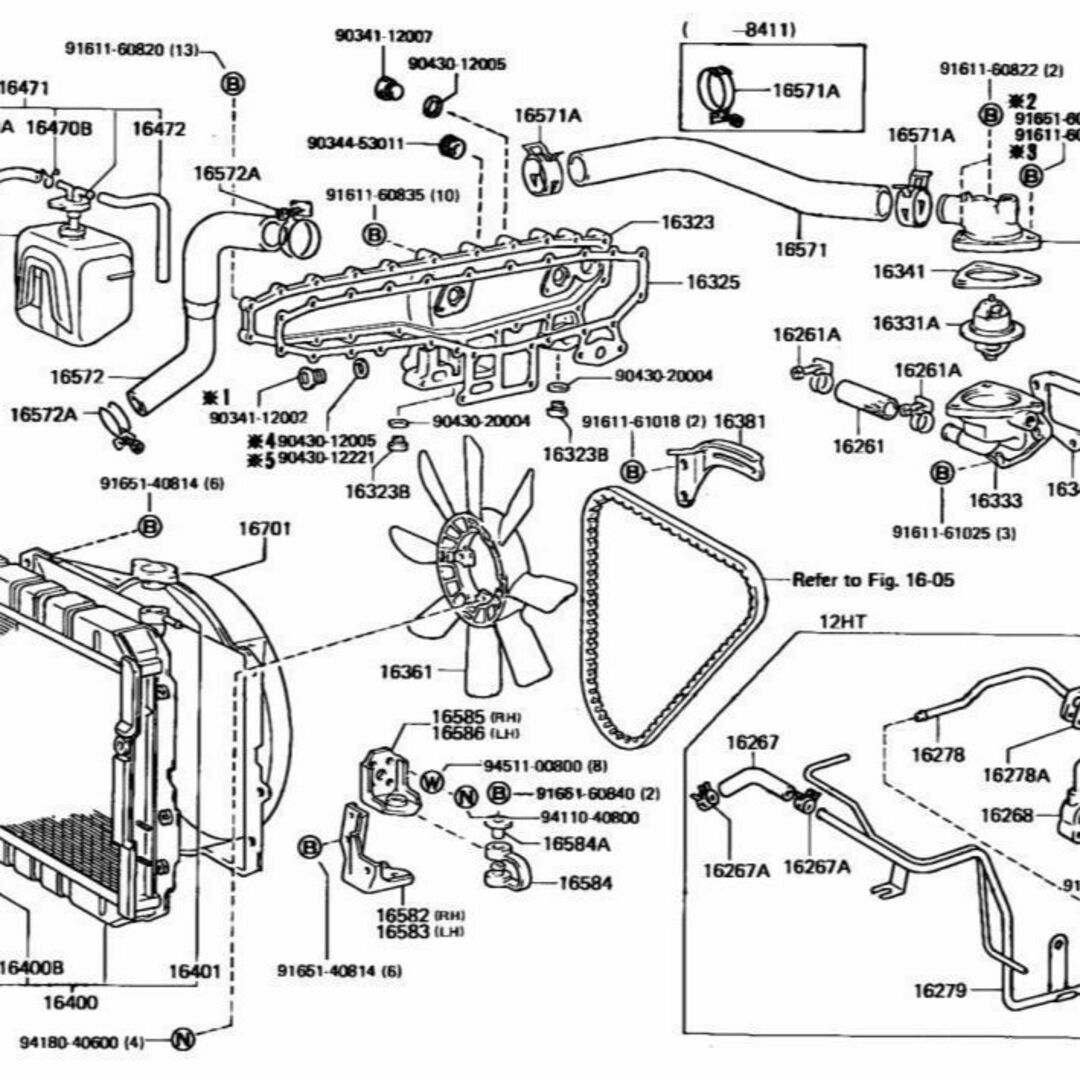 トヨタ(トヨタ)のトヨタ ランドクルーザー FJ61V ラジエータリザーブ タンクASSY  自動車/バイクの自動車(車種別パーツ)の商品写真