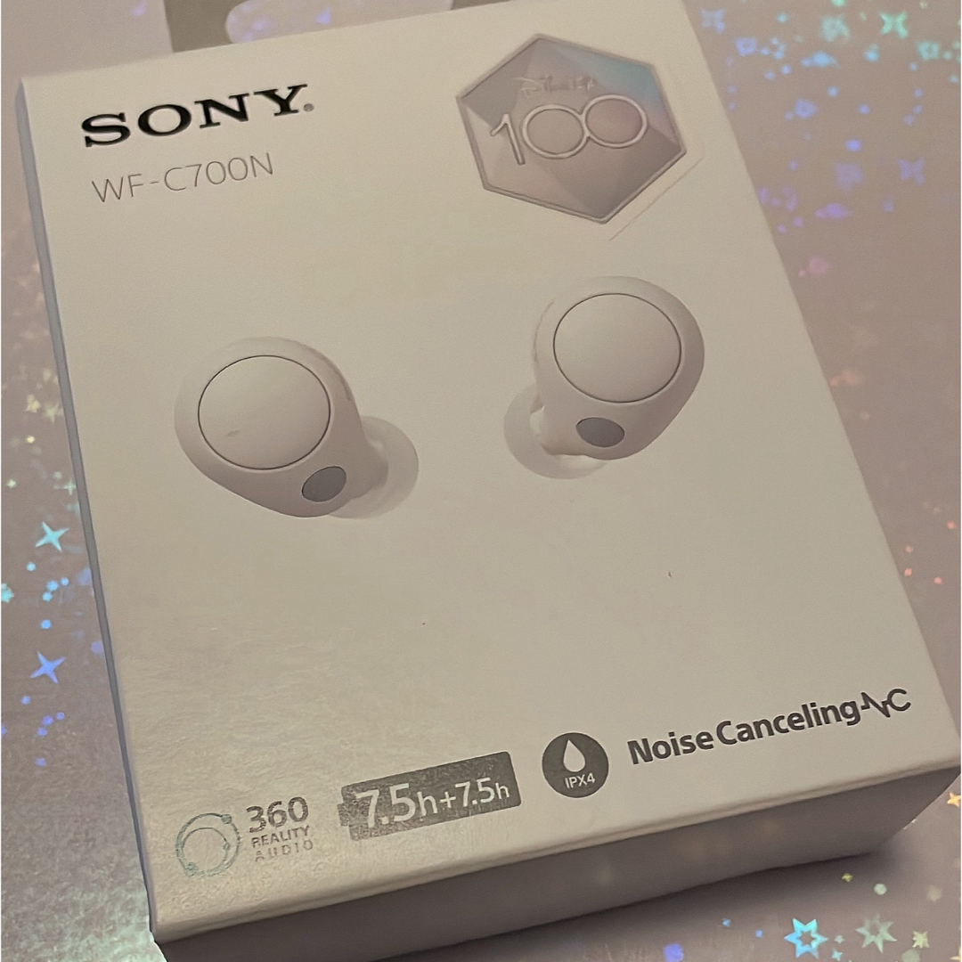 SONY(ソニー)のディズニー刻印★SONY ワイヤレスイヤホン WF-C700N/D100 スマホ/家電/カメラのオーディオ機器(ヘッドフォン/イヤフォン)の商品写真