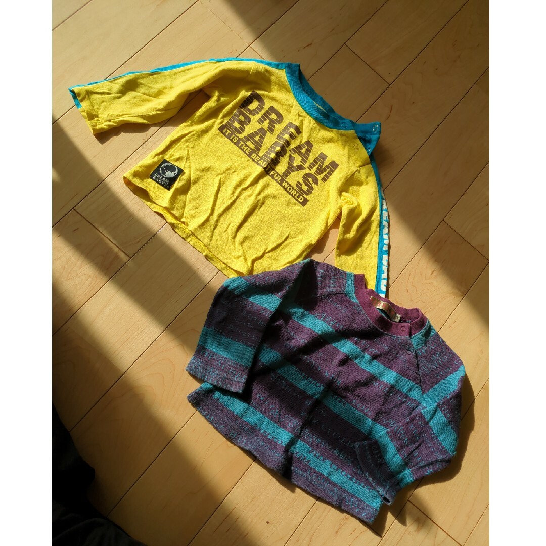 DREAMBABYS(ドリームベイビーズ)の80 2点セット　DREAM BABYS　長袖 80 ドリームベイビーズ キッズ/ベビー/マタニティのベビー服(~85cm)(シャツ/カットソー)の商品写真