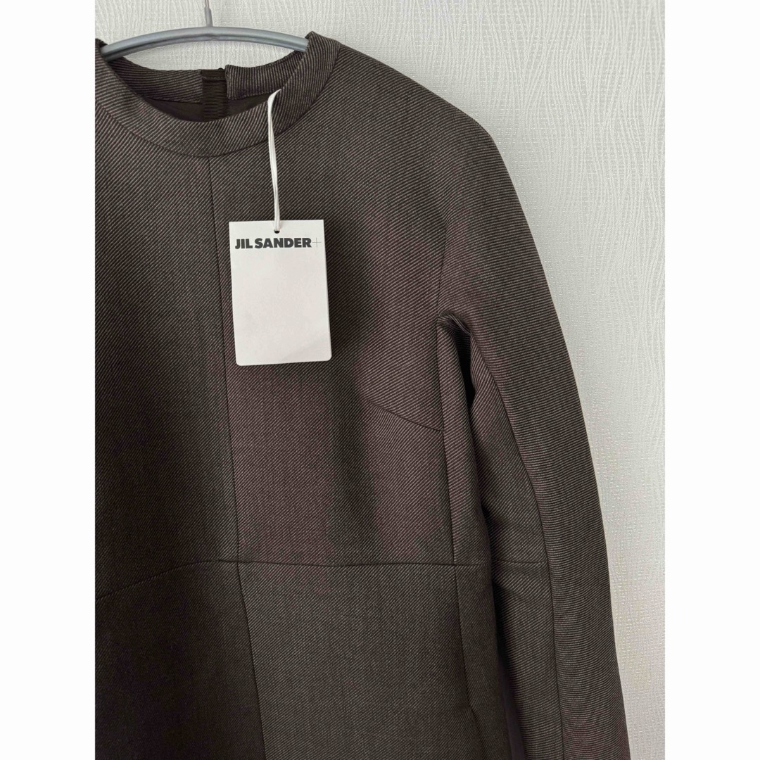 Jil Sander(ジルサンダー)の【新品】JIL SANDER ジルサンダー　ブラウン ワンピース レディースのワンピース(ひざ丈ワンピース)の商品写真