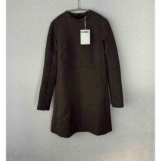 ジルサンダー(Jil Sander)の【新品】JIL SANDER ジルサンダー　ブラウン ワンピース(ひざ丈ワンピース)