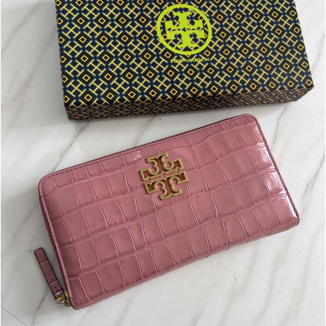 908 限定価格 TORYBURCH トリーバーチ 長財布 ラウンドファスナー-