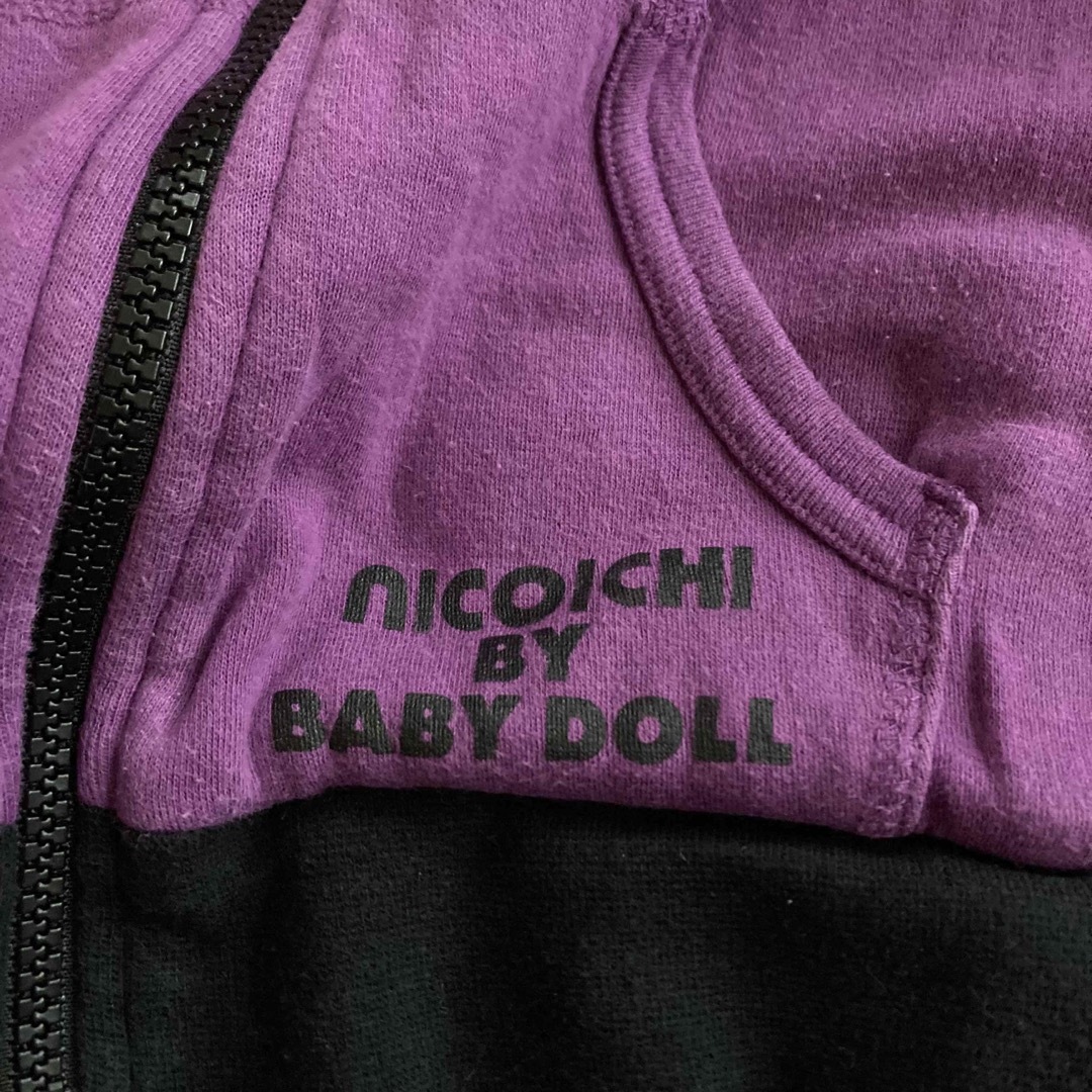 BABYDOLL(ベビードール)のnicoichi by BABY DOLL リバーシブルパーカー　ボアパーカー キッズ/ベビー/マタニティのキッズ服女の子用(90cm~)(ジャケット/上着)の商品写真