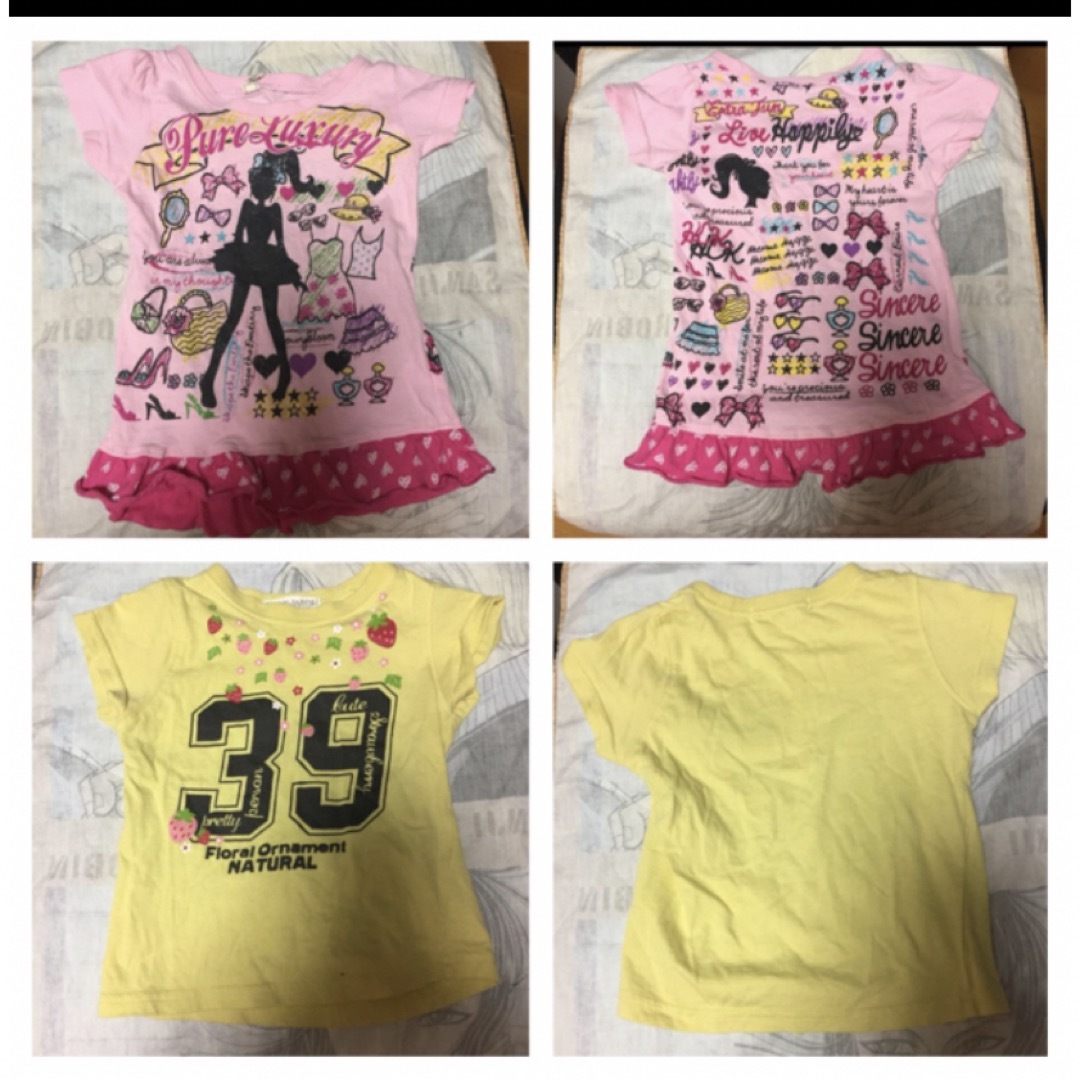 Tシャツ 90 3枚組 キッズ/ベビー/マタニティのキッズ服女の子用(90cm~)(Tシャツ/カットソー)の商品写真