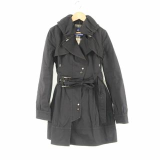 バーバリー(BURBERRY)のBURBERRY BLUE LABEL バーバリー トレンチコート S 綿100％ Aライン ファスナー レディース AT12A19 (ロングコート)