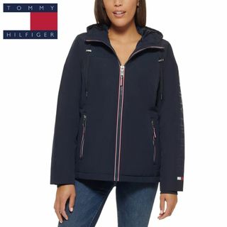 TOMMY HILFIGER - 新品 L ★ トミーヒルフィガー ソフトシェル 裏起毛 ジャケット US-M 紺