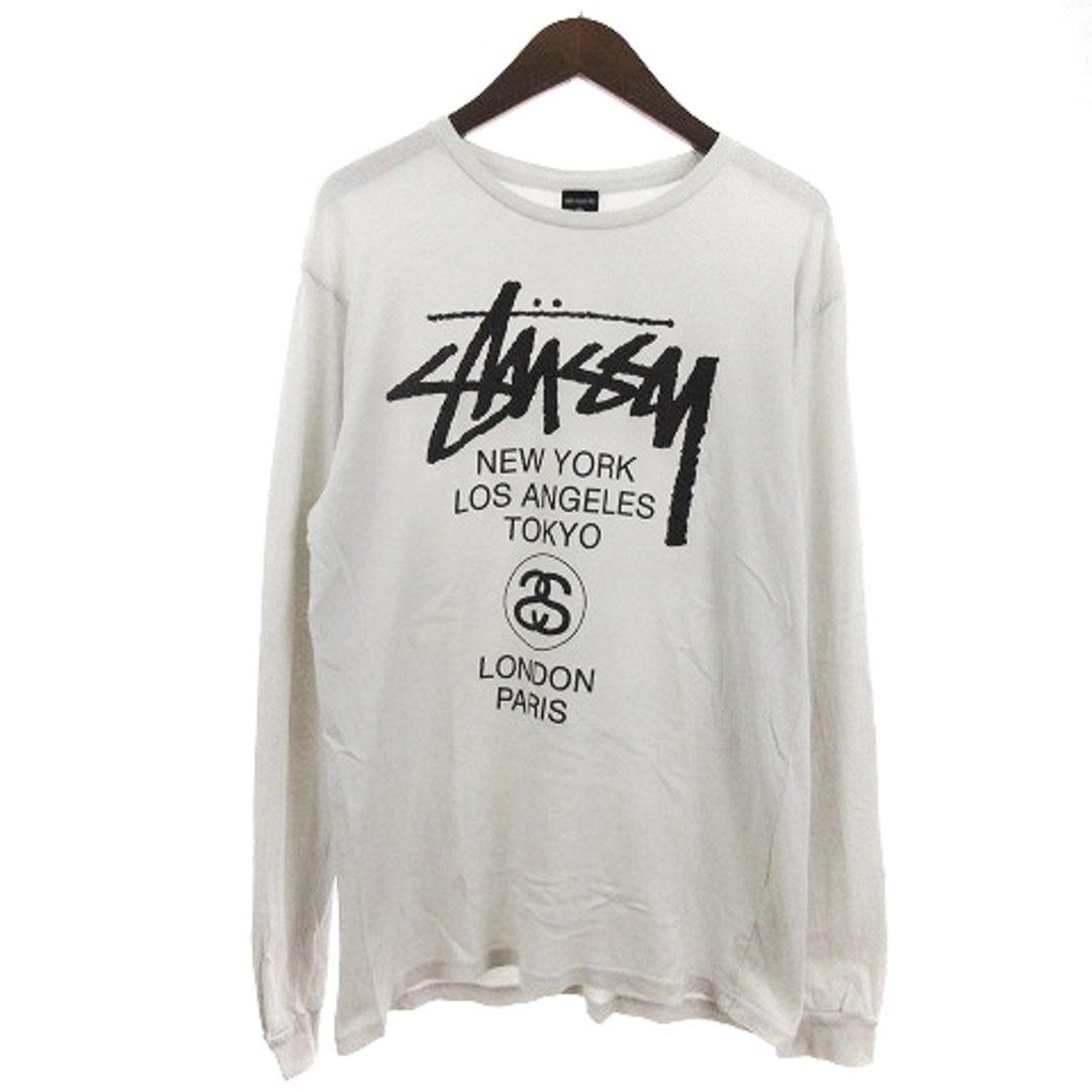 Stussy ステューシー ロンT 両面プリント 長袖 カットソー肩幅51cm