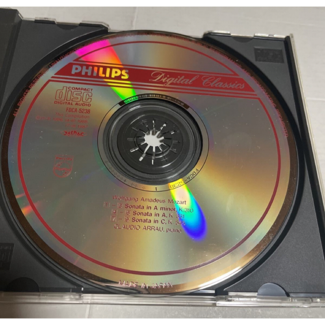 PHILIPS(フィリップス)のCD  モーツァルト　トルコ行進曲　第15番　クラウディオ・アラウ エンタメ/ホビーのCD(クラシック)の商品写真