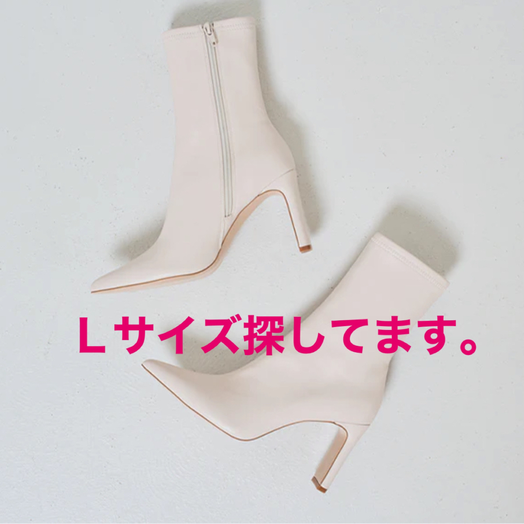 鈴木亜美さんプロデュース　ポインテッドトゥレザーショートブーツ レディースの靴/シューズ(ブーツ)の商品写真