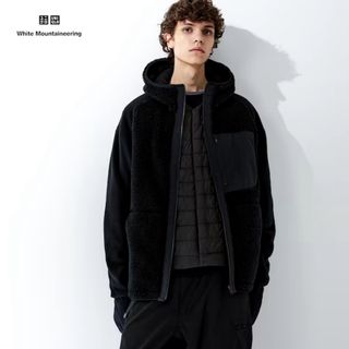 ユニクロ(UNIQLO)のUNIQLOホワイトマウンテニアリング フリースフルジップパーカ（長袖） M新品(パーカー)