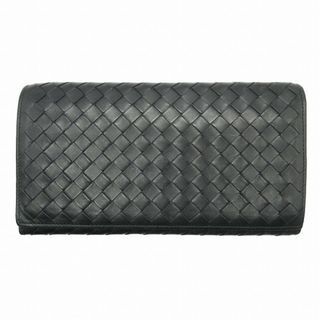 ボッテガヴェネタ(Bottega Veneta)の美品 ボッテガヴェネタ イントレチャート 二つ折り 長財布 ロングウォレット(長財布)