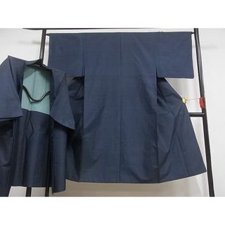 平和屋川間店■男性　本場大島紬　アンサンブル　亀甲柄　正絹　逸品　B-wt6101(着物)