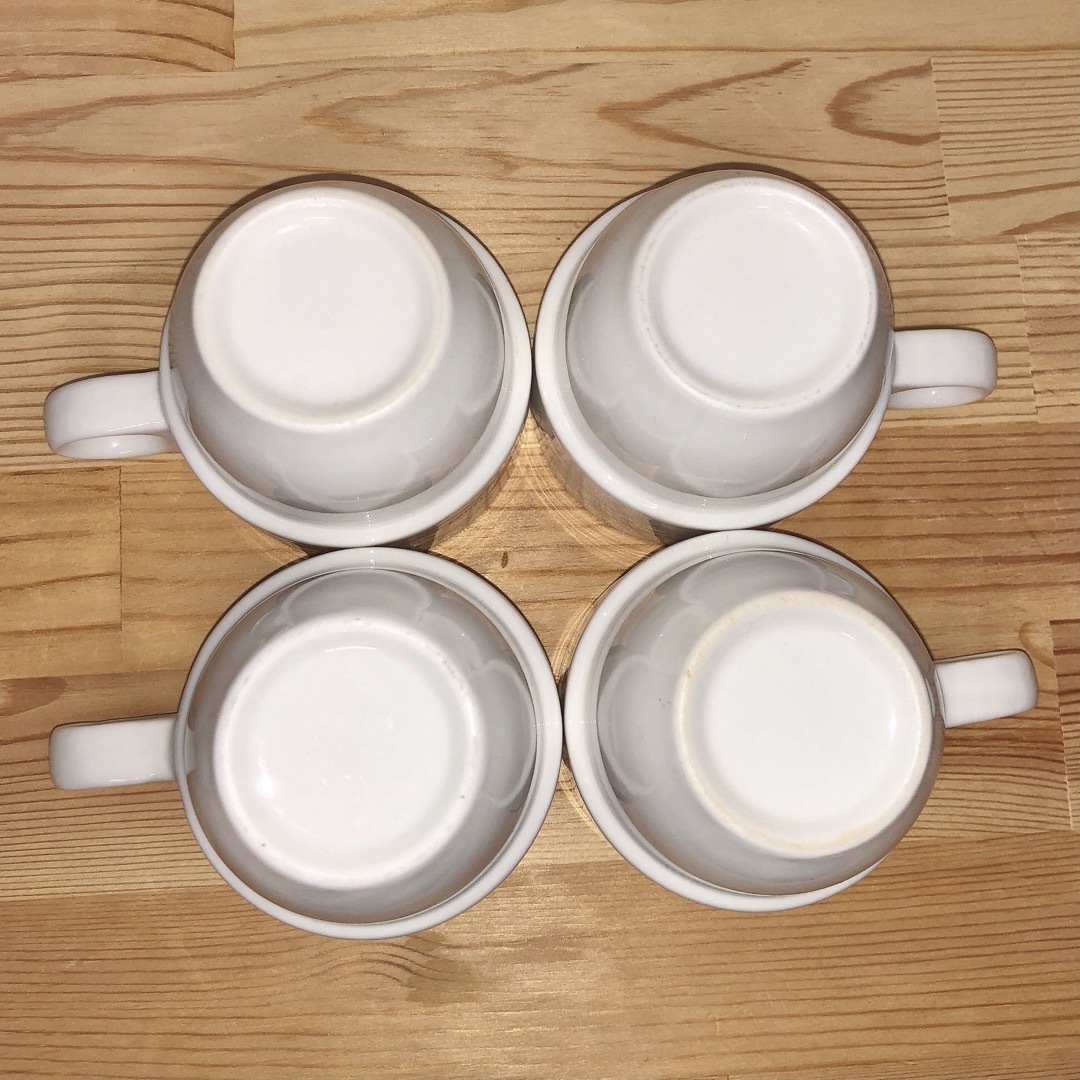 おはようマグカップ　4個セット インテリア/住まい/日用品のキッチン/食器(グラス/カップ)の商品写真
