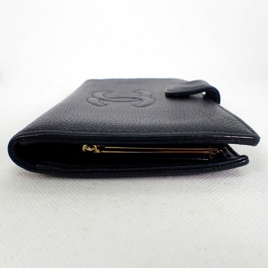 CHANEL(シャネル)のシャネル キャビアスキン 6番台 ブラック 長財布[b30-53］ レディースのファッション小物(財布)の商品写真