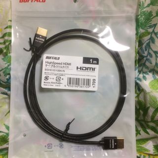 バッファロー(Buffalo)のバッファロー HDMI スリム ケーブル 1m ARC 対応 (映像用ケーブル)