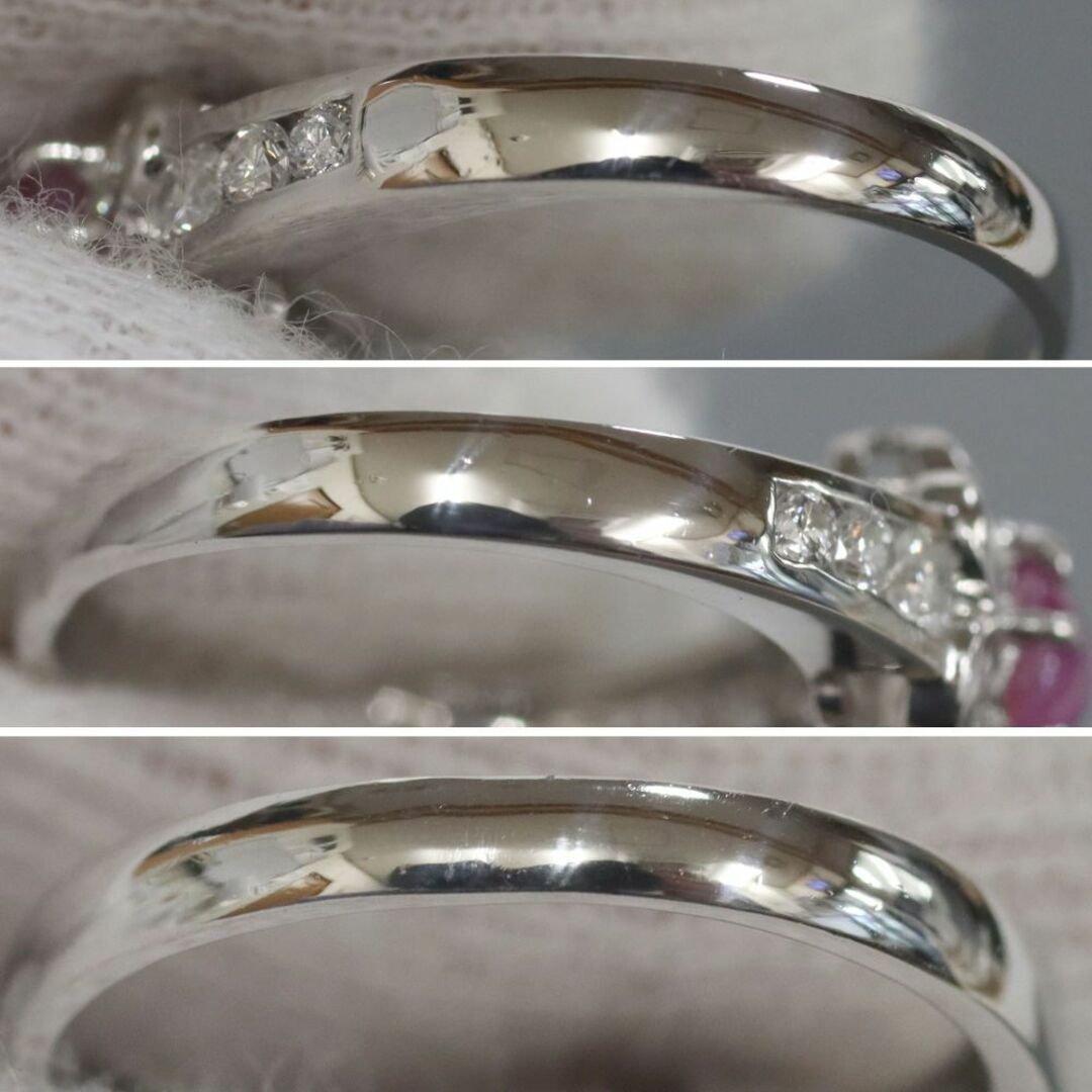 Pt900スタールビーダイヤモンドリング R0.59 D0.57 4.6g レディースのアクセサリー(リング(指輪))の商品写真
